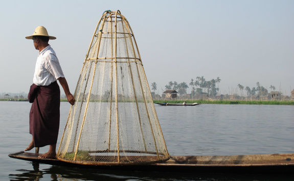Local fisherman on the Chindwin River