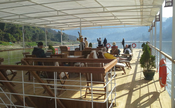 Morning on the RV Zawgyi deck