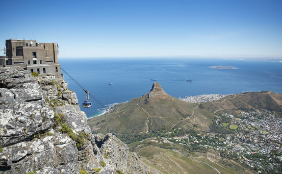 Cable cars at Table Mountain