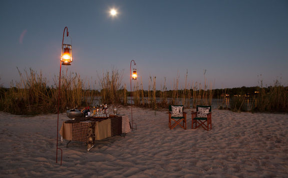 Sand Bar at the Tongabezi Lodge