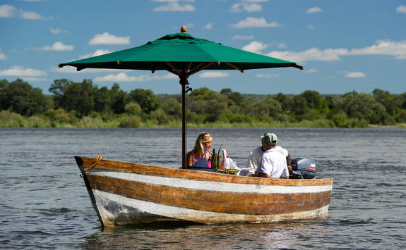 Cruising along the Zambezi