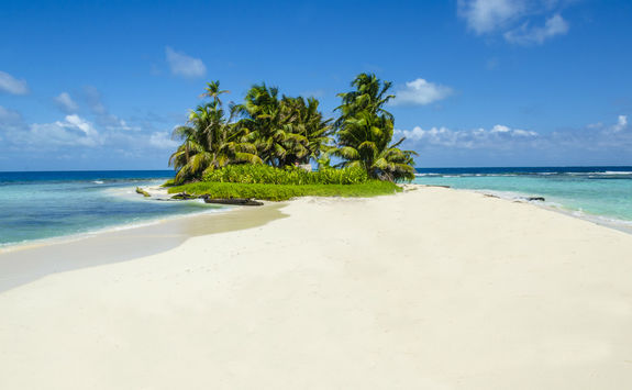 Tropical island in Belize
