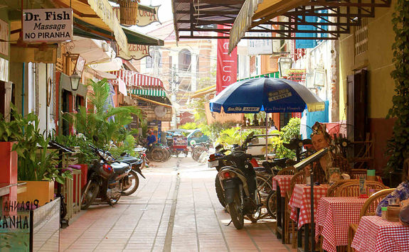 Alley way at siem Reap