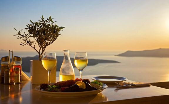 Santorini dinner