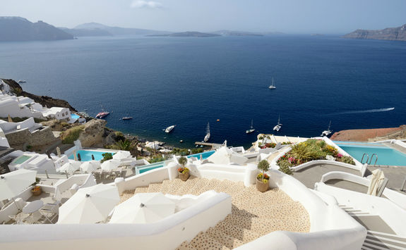 Santorini sailing boats
