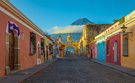 Antigua city sunrise