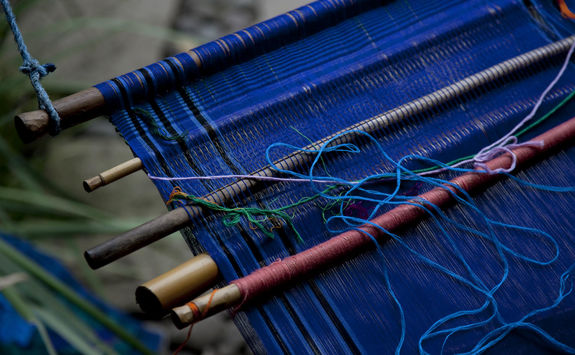 Loom weaving in Guatemala