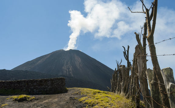 Pacaya Volcano smoke