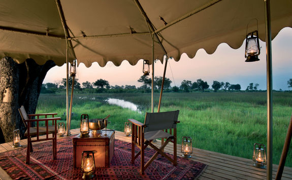 Duba expedition camp deck view