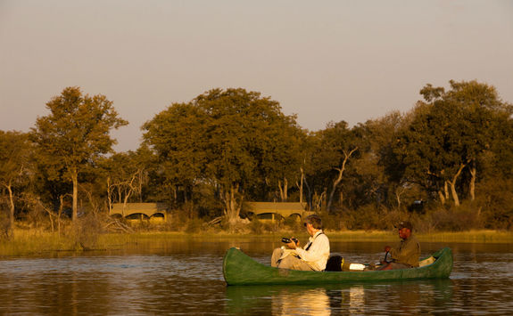 Canoeing on the spillway