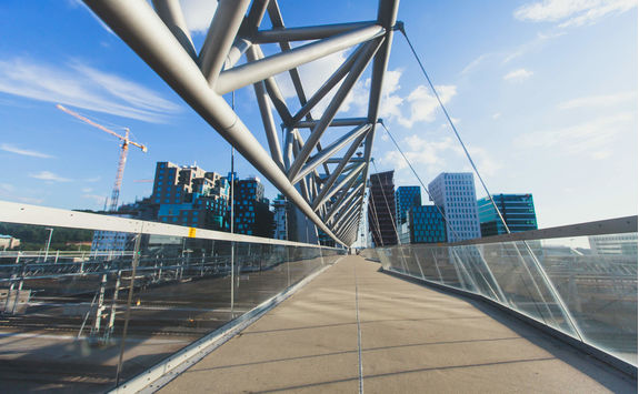 View of Oslo City from Barcode bridge