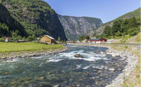 Flam selvi river in Flam Valley