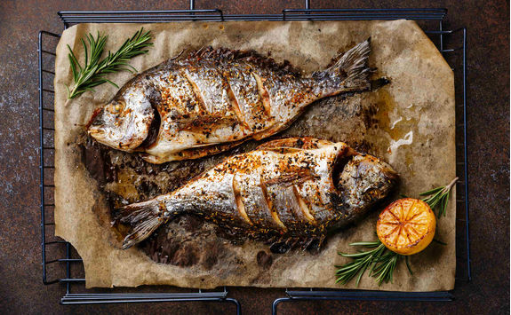 Grilled fish dorado