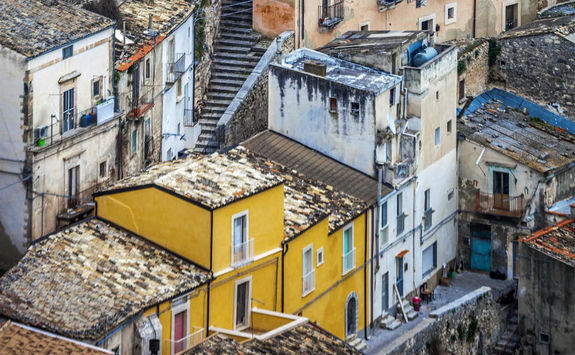 old colourful houses