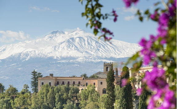 etna view from taormina