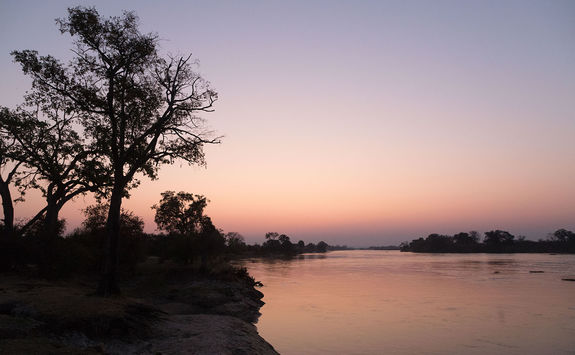 Mpala Jena sunset over Zambezi River