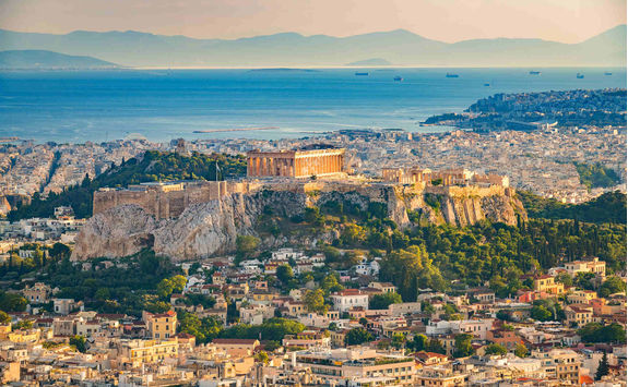 Aerial view of Athens