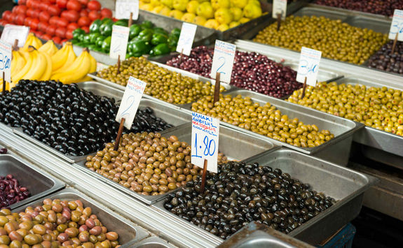 Olive market in Athens