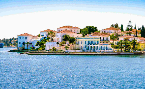 Coast of Spetses island