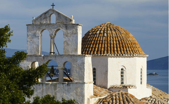 Royalty free church in Spetses