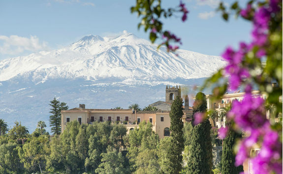 Etna view from Taormina