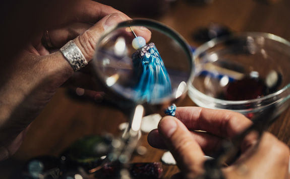 jewelry handmade in workshop