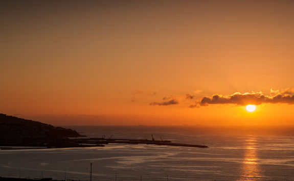 Tangier beach sunset