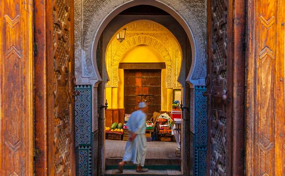 Man in Fez street