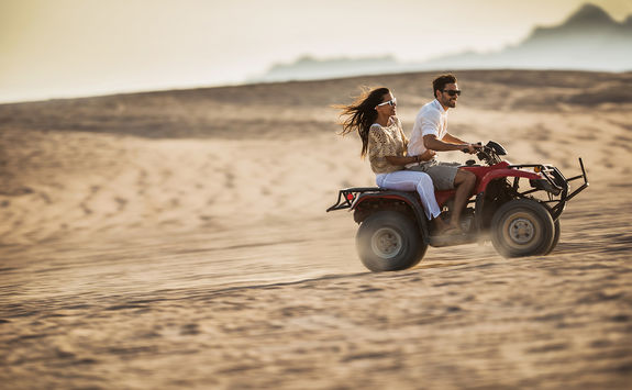 Quad biking in the desert