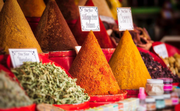 Spices in Essaouira market