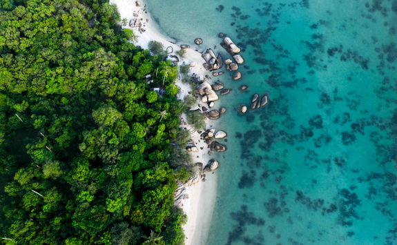 aerial sea view