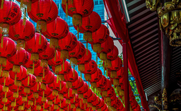 lanterns at the thian hock keng temple