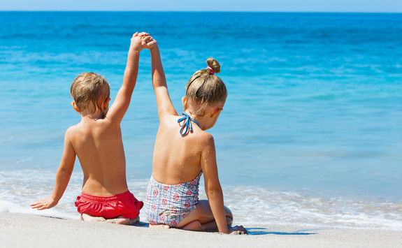 Children on beach