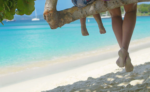 Mother and child in tree