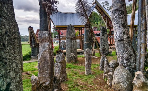 ceremony site with megaliths