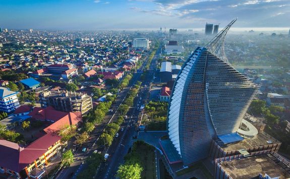 aerial view of makassar