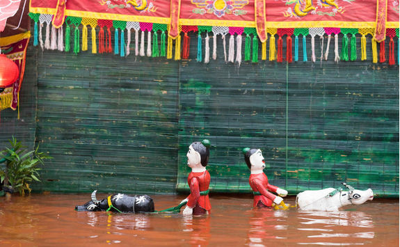 Vietnamese water puppetry show