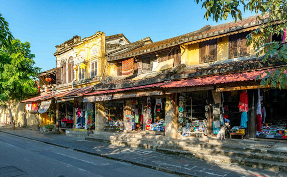 Shopping street in Hoi An old town
