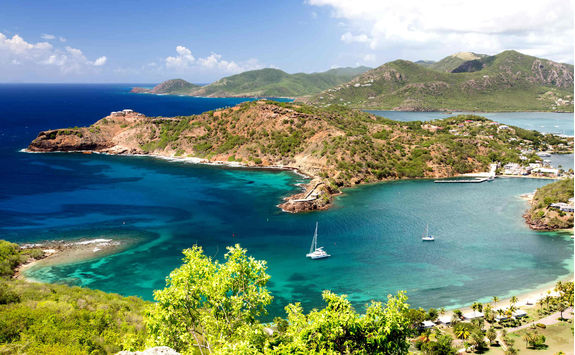 English harbour in Antigua