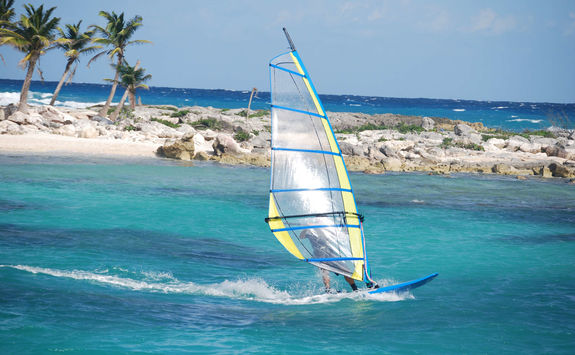 Windsurfing in the Caraibes