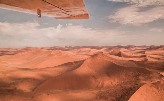 sand desert dunes aerial view