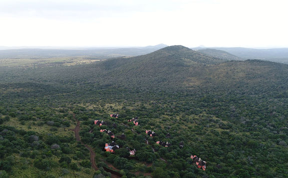Thanda Safari lodge aerial