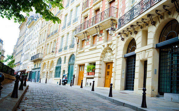 Place Dauphine on Ile de la Cite in Paris