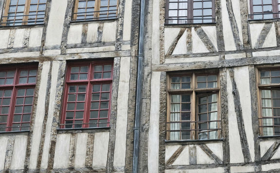 Half wood houses in the Marais