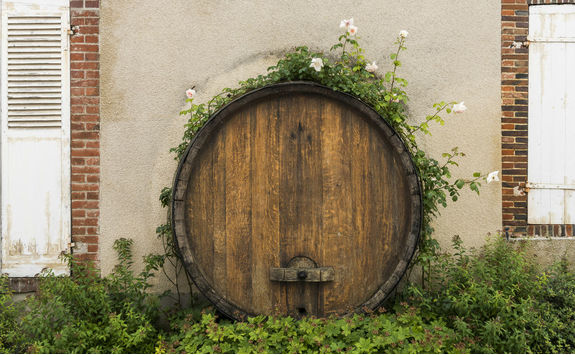 Champagne barrel in Hautvillers