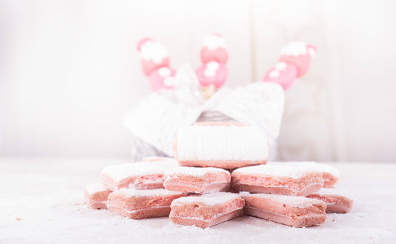 Pink biscuits of Reims