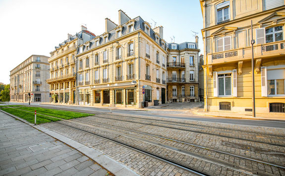 Street view in Reims city