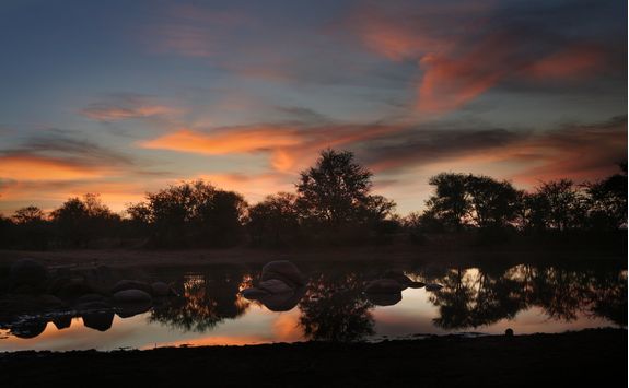 River with Sunset