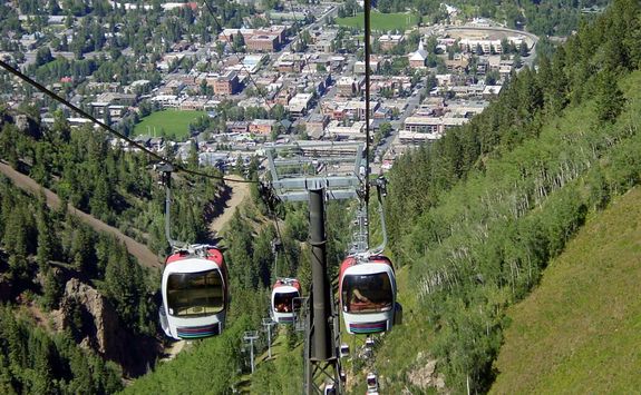 View of Aspen and hiking trails