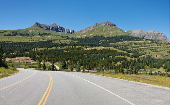 Mountain view from highway